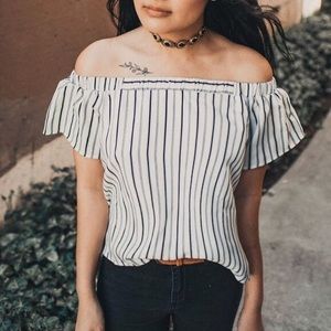 Black & White Off the Shoulder